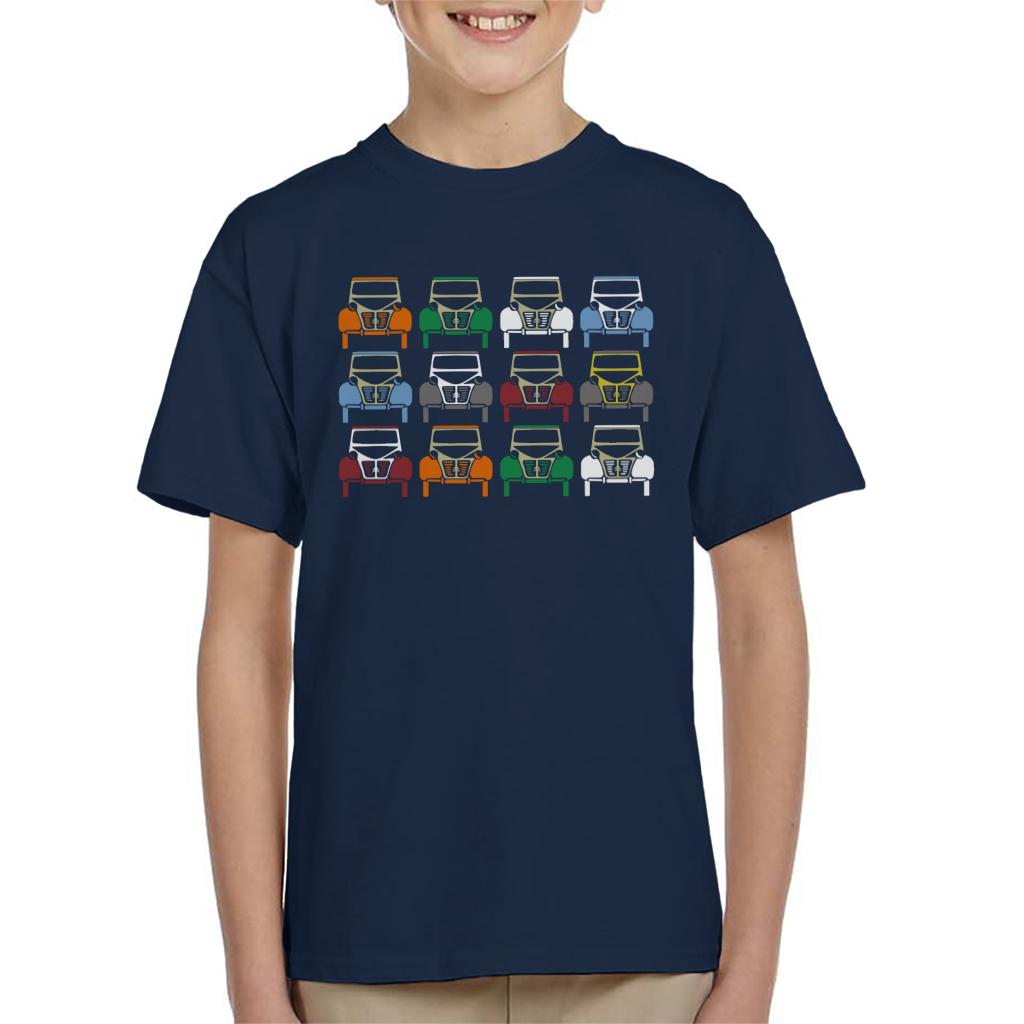 Citroën 2CV Vintage Colour Art Kids T-Shirt-ALL + EVERY