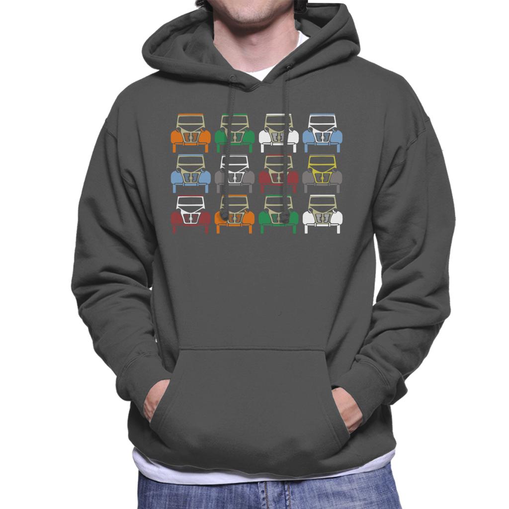 Citroën 2CV Vintage Colour Art Men's Hooded Sweatshirt-ALL + EVERY