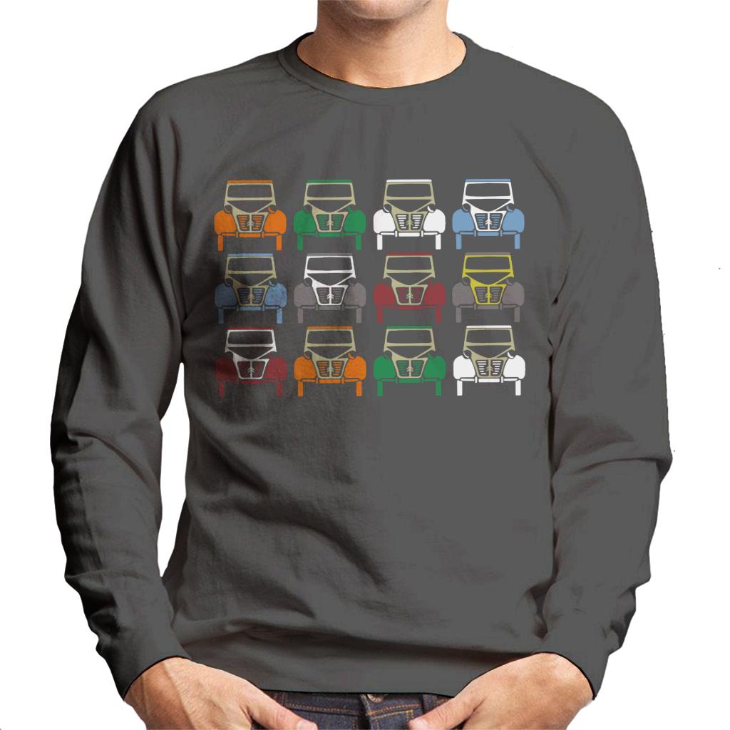 Citroën 2CV Vintage Colour Art Men's Sweatshirt-ALL + EVERY