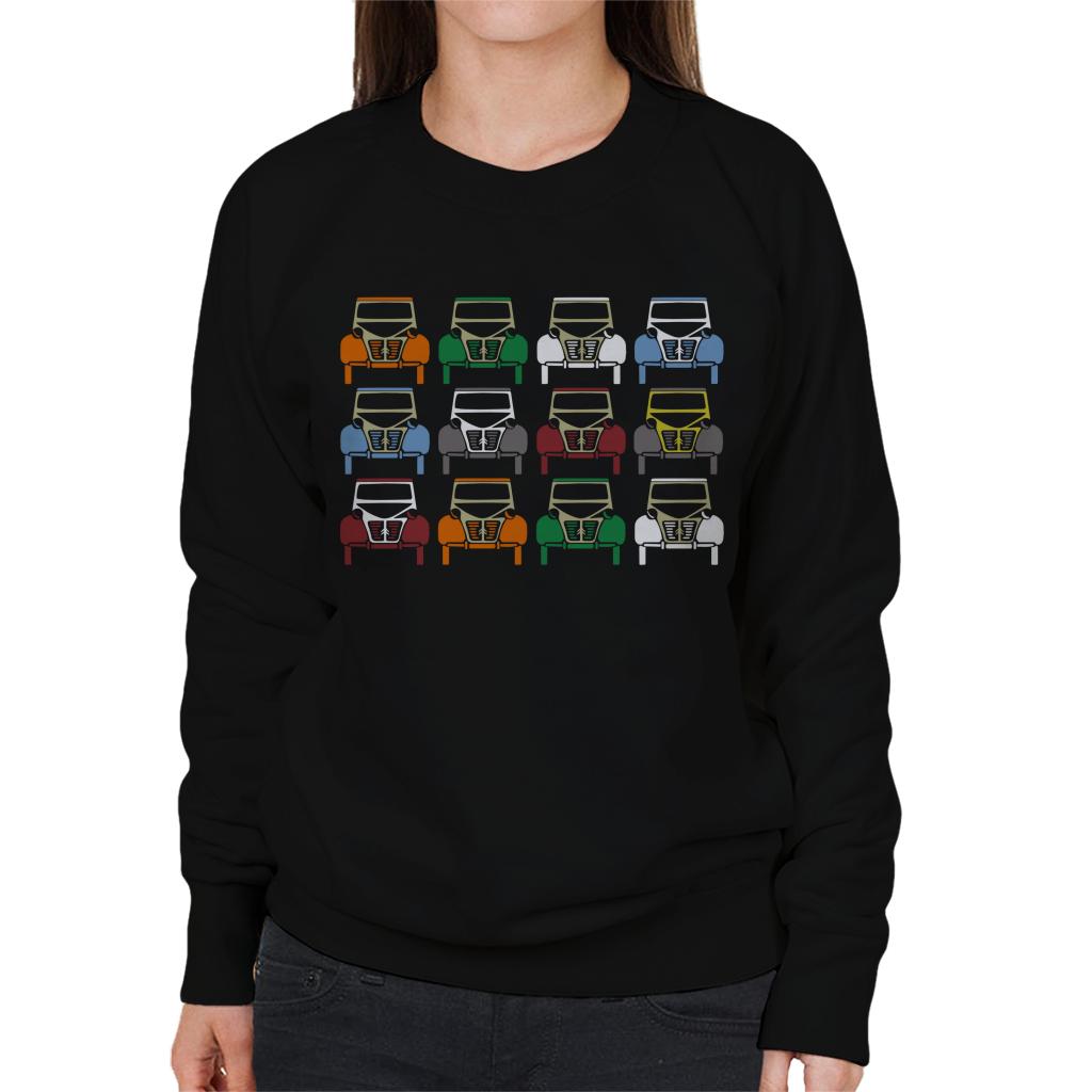 Citroën 2CV Vintage Colour Art Women's Sweatshirt-ALL + EVERY