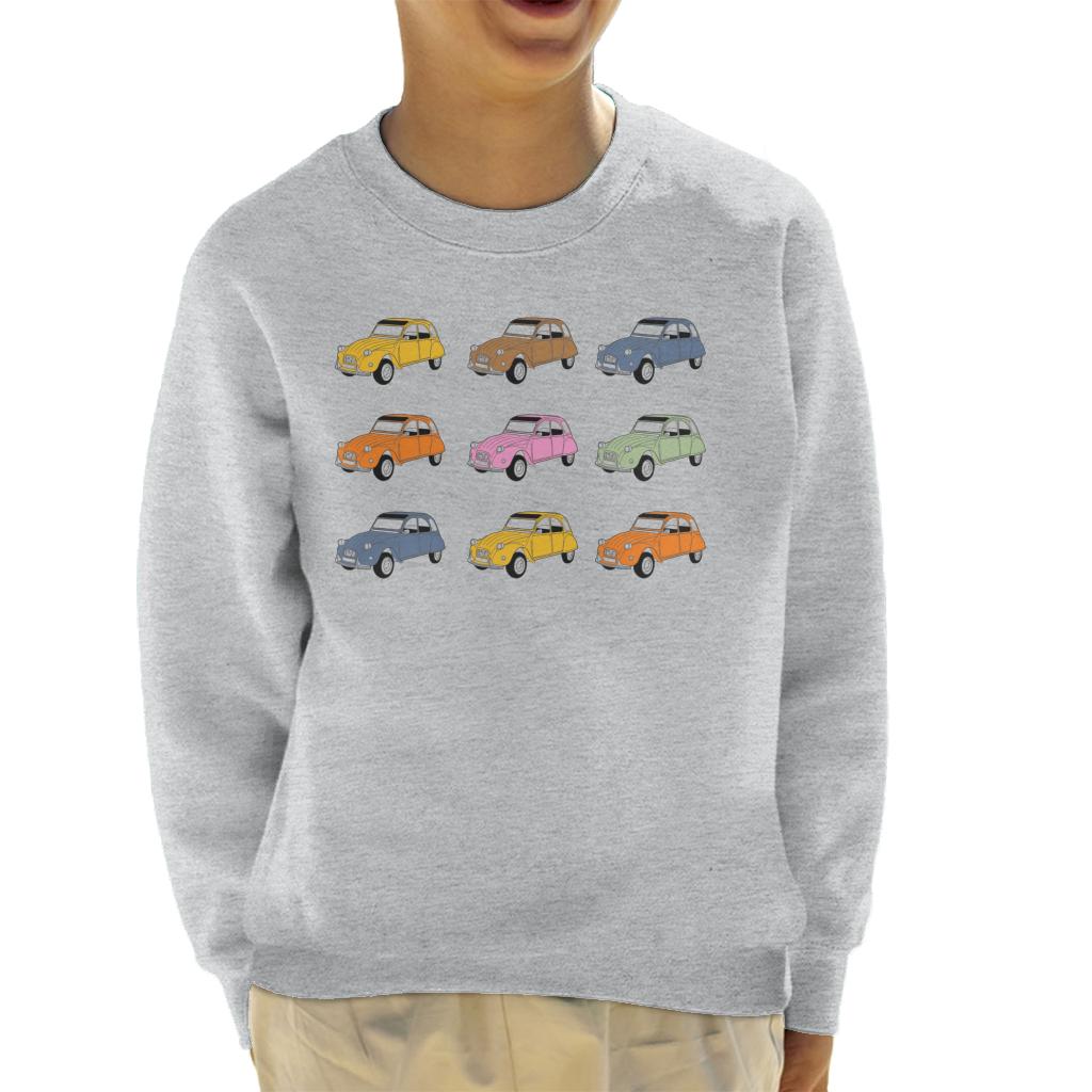 Citroën Vintage 2CV Colours Kids Sweatshirt-ALL + EVERY