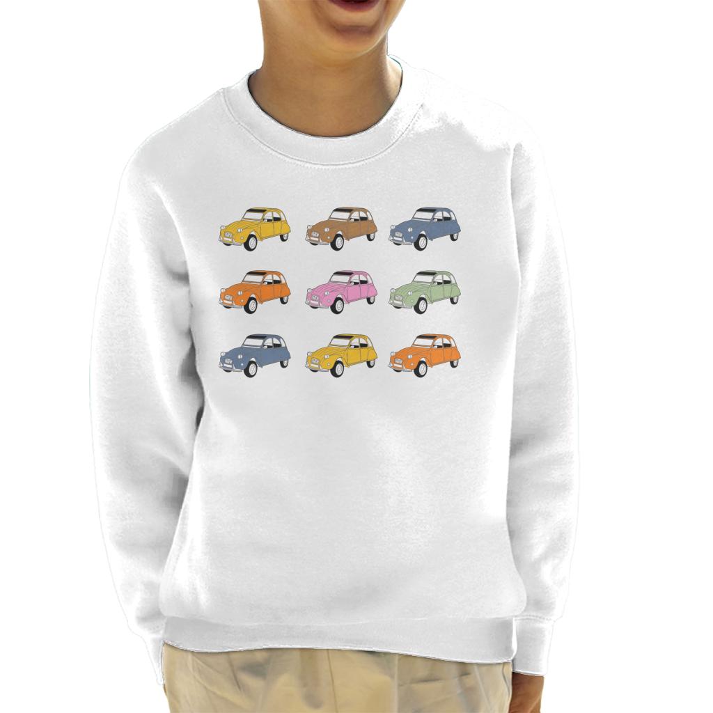 Citroën Vintage 2CV Colours Kids Sweatshirt-ALL + EVERY