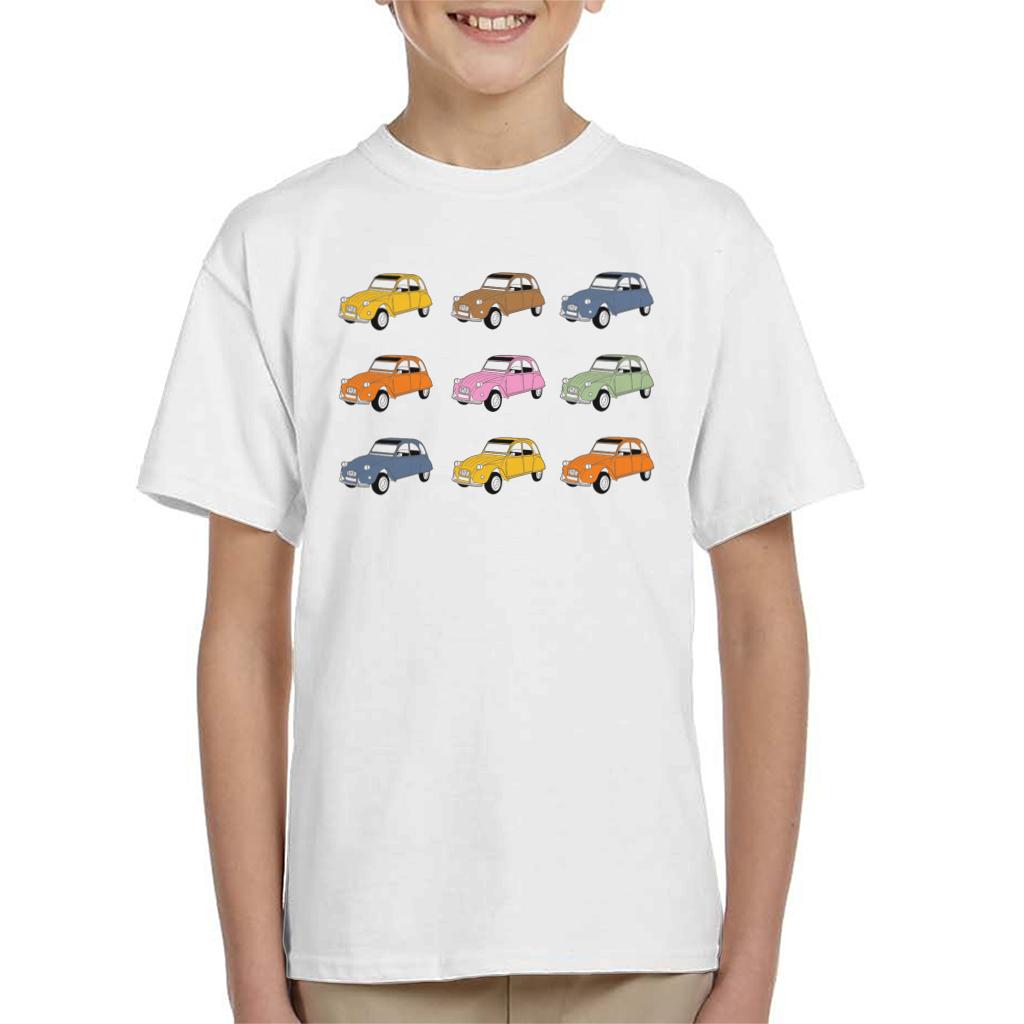 Citroën Vintage 2CV Colours Kids T-Shirt-ALL + EVERY