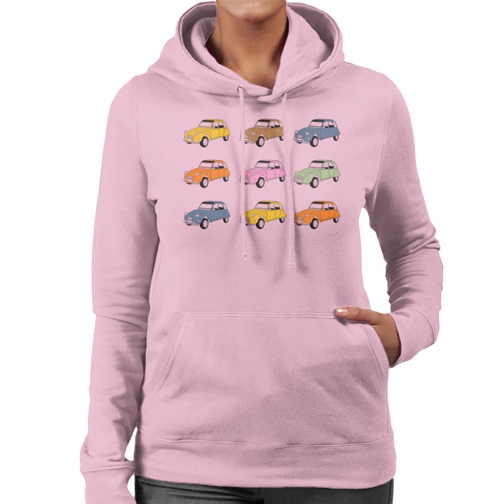 Citroën Vintage 2CV Colours Women's Hooded Sweatshirt-ALL + EVERY