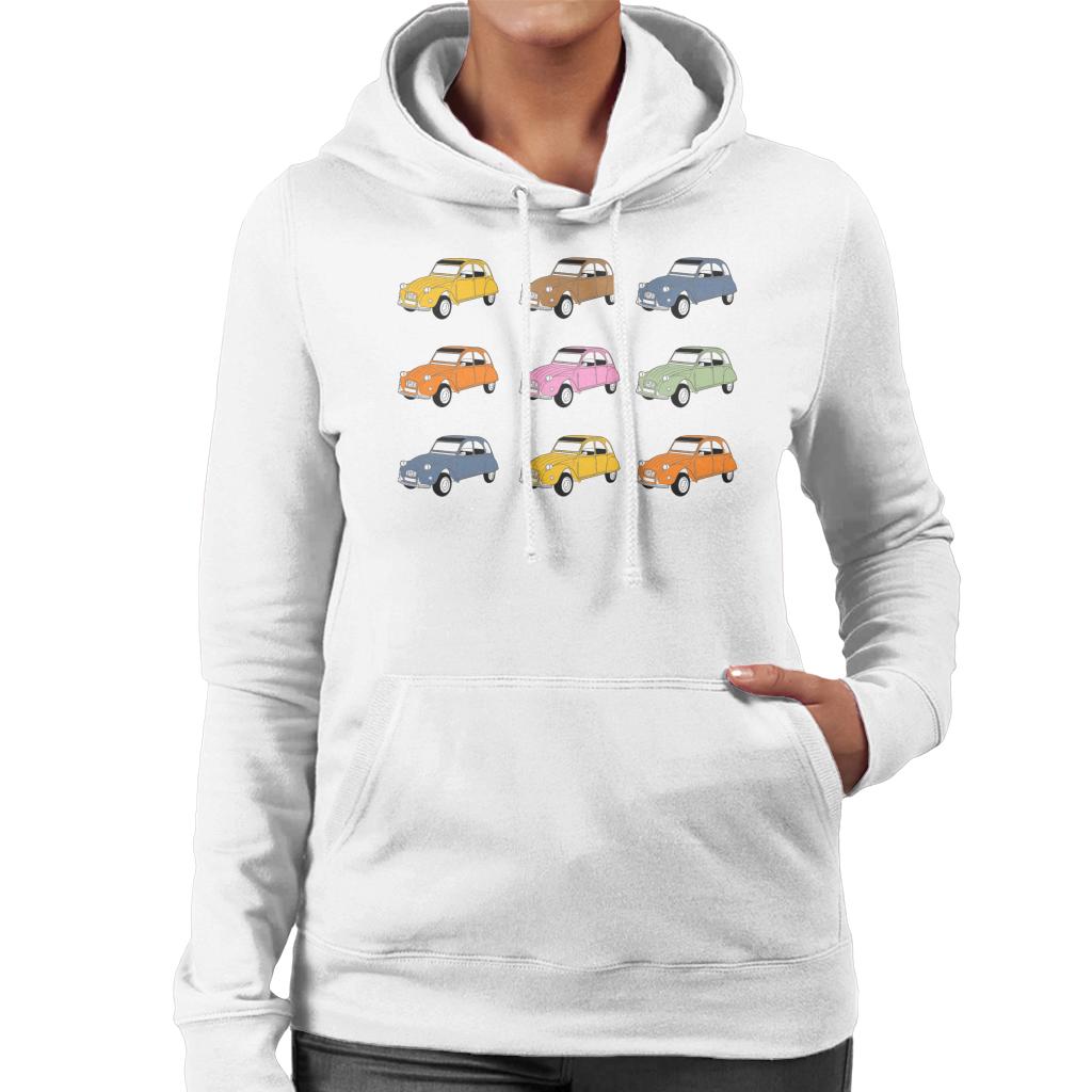 Citroën Vintage 2CV Colours Women's Hooded Sweatshirt-ALL + EVERY