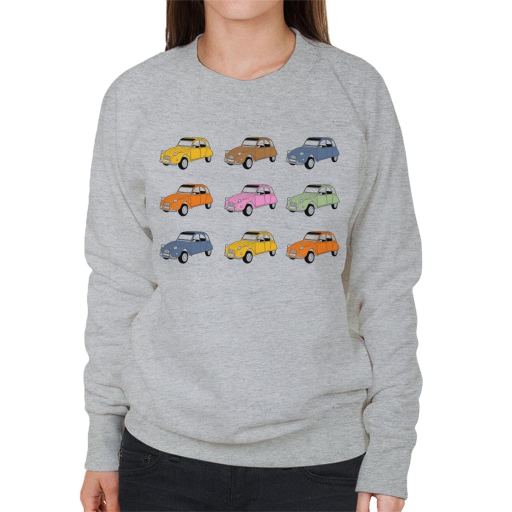 Citroën Vintage 2CV Colours Women's Sweatshirt-ALL + EVERY