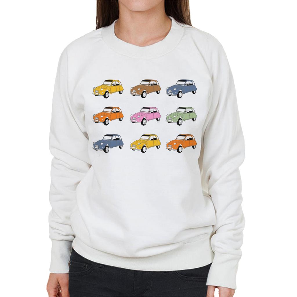 Citroën Vintage 2CV Colours Women's Sweatshirt-ALL + EVERY