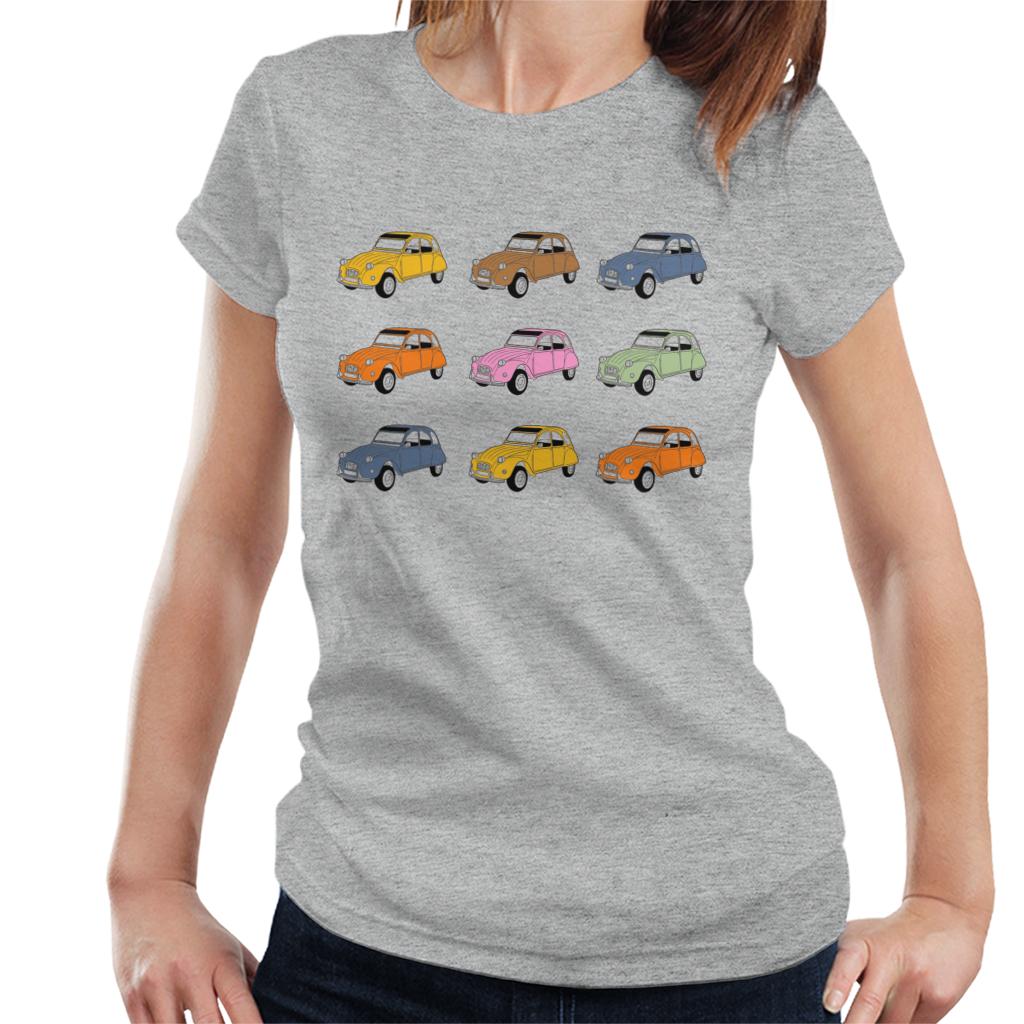 Citroën Vintage 2CV Colours Women's T-Shirt-ALL + EVERY