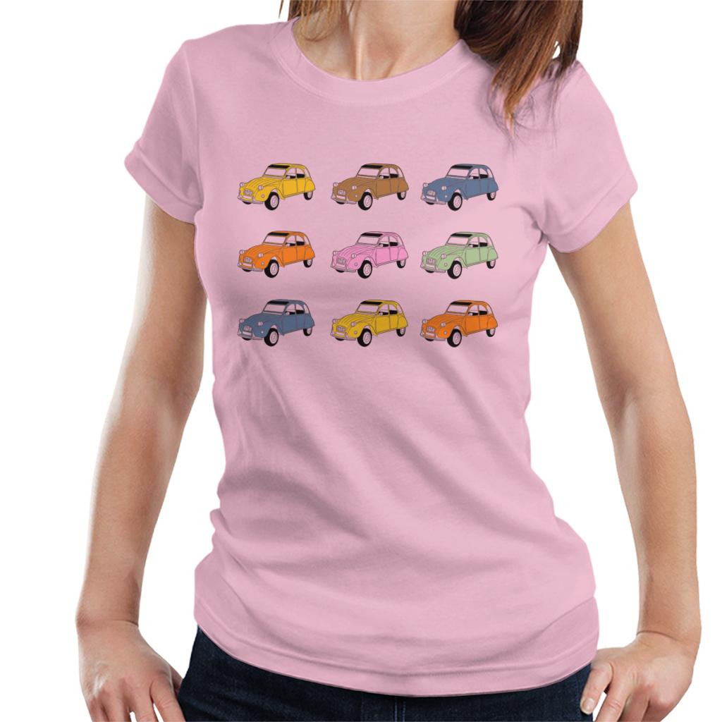 Citroën Vintage 2CV Colours Women's T-Shirt-ALL + EVERY