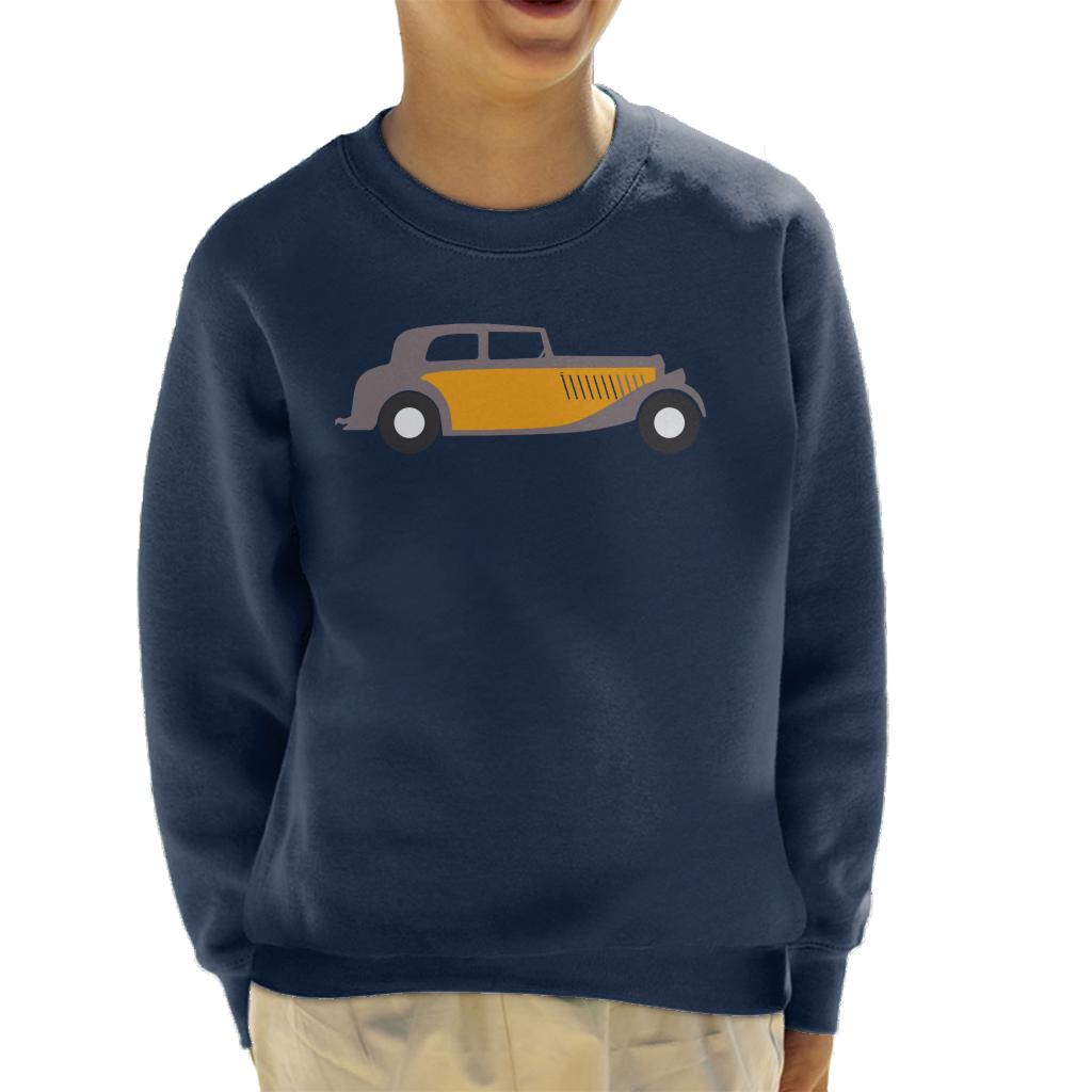 Citroën Traction Classic Car Sketch Kids Sweatshirt-ALL + EVERY