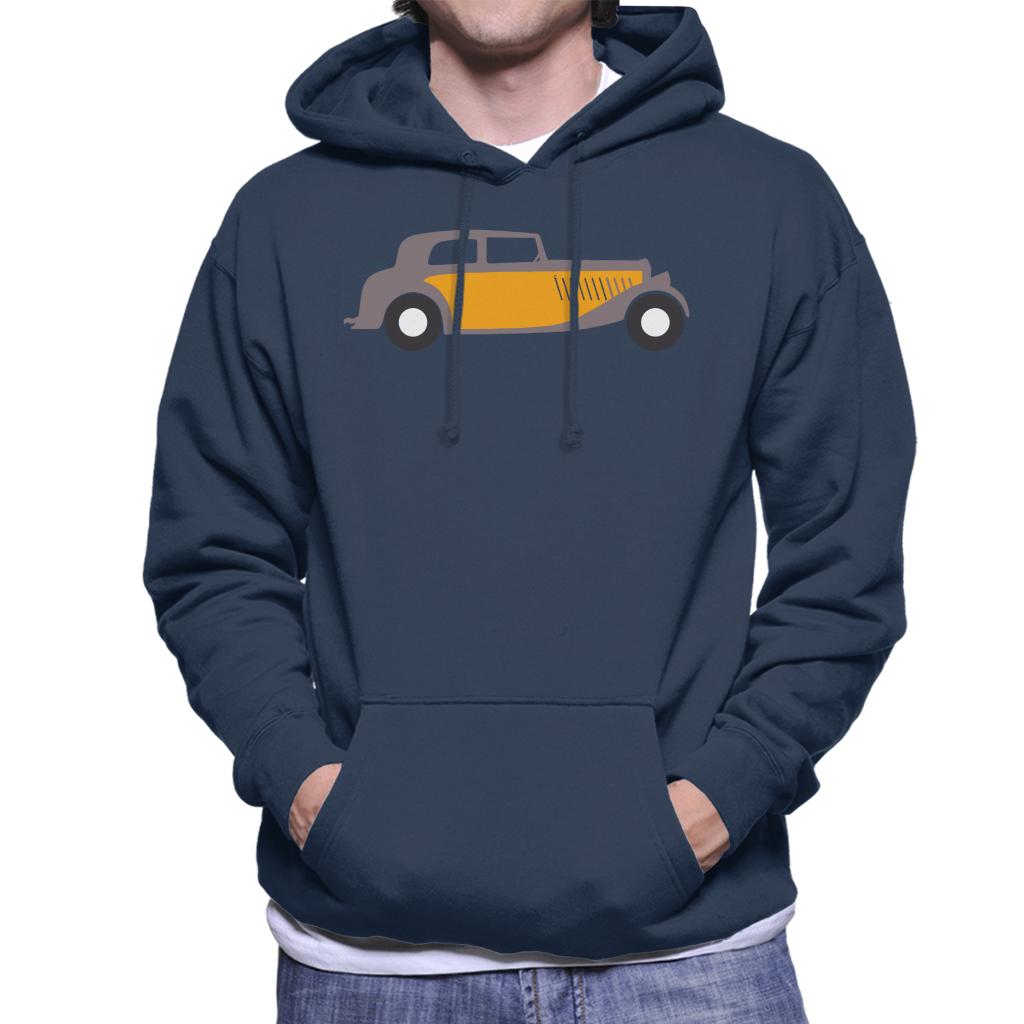 Citroën Traction Classic Car Sketch Men's Hooded Sweatshirt-ALL + EVERY