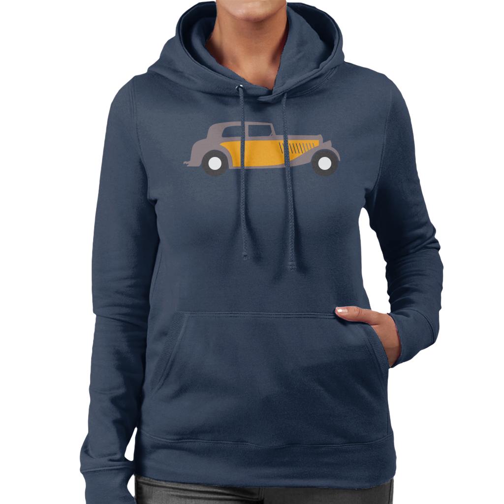 Citroën Traction Classic Car Sketch Women's Hooded Sweatshirt-ALL + EVERY