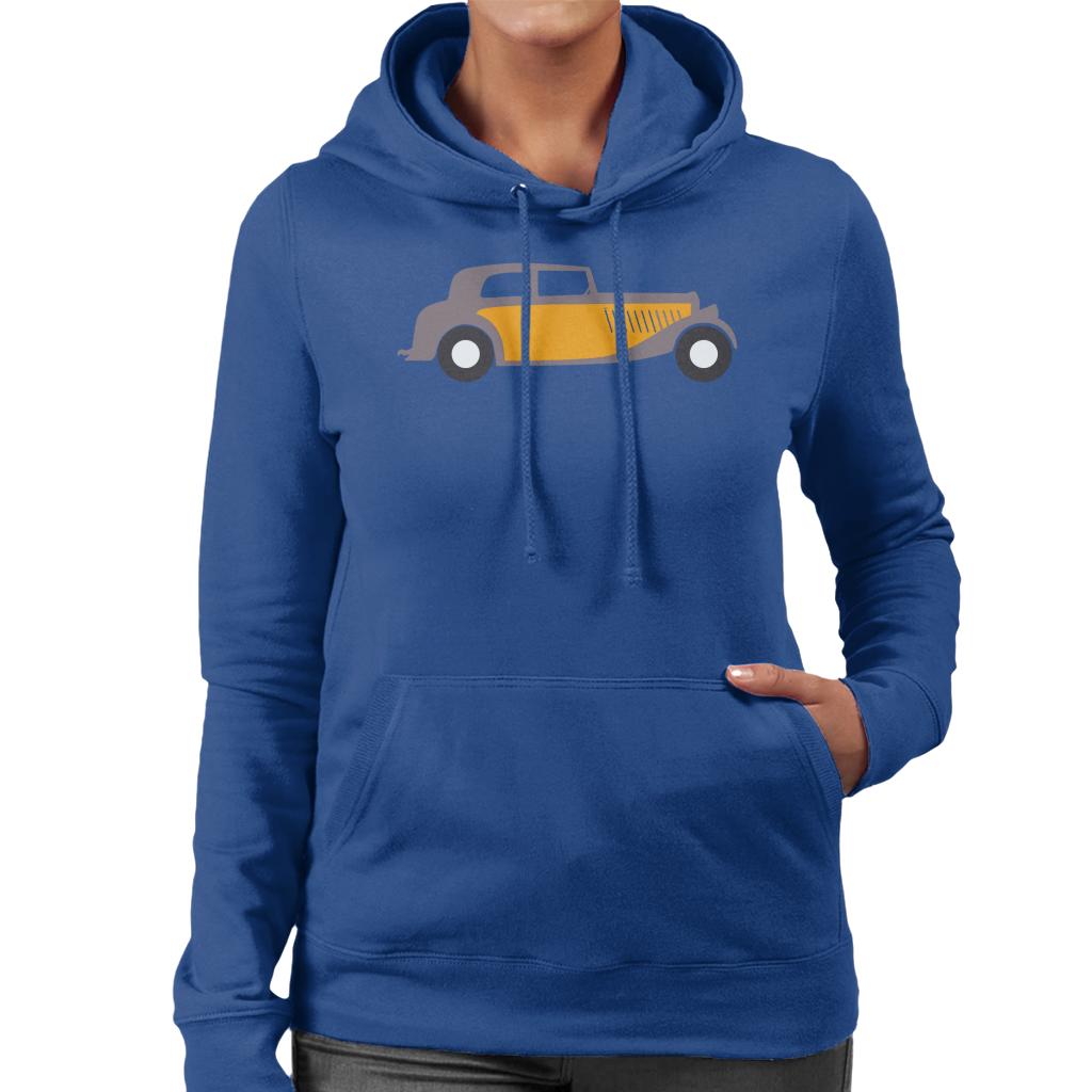 Citroën Traction Classic Car Sketch Women's Hooded Sweatshirt-ALL + EVERY