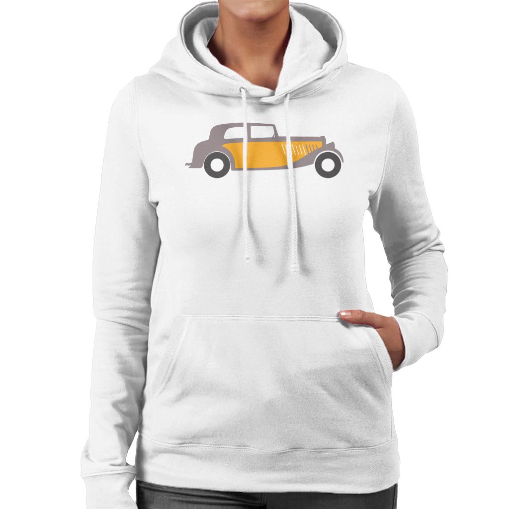 Citroën Traction Classic Car Sketch Women's Hooded Sweatshirt-ALL + EVERY