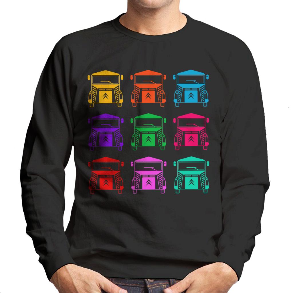 Citroën Vintage Type H Van Colour Pattern Men's Sweatshirt-ALL + EVERY