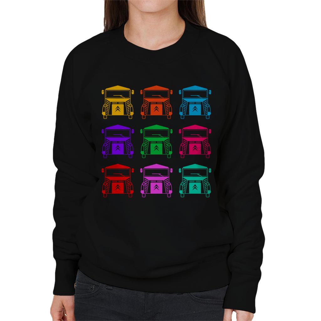 Citroën Vintage Type H Van Colour Pattern Women's Sweatshirt-ALL + EVERY