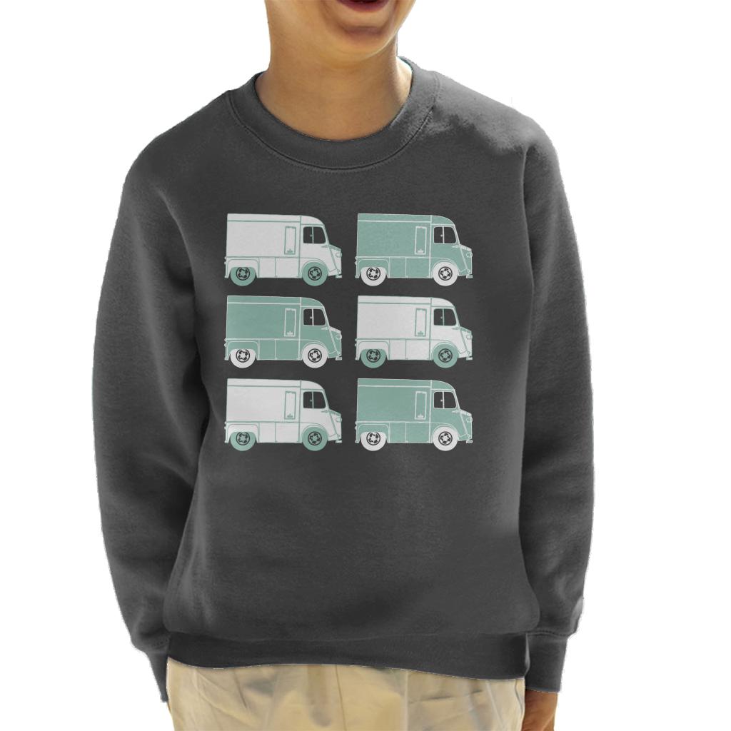 Citroën Retro Type H Van Art Kids Sweatshirt-ALL + EVERY