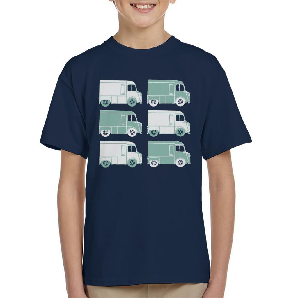 Citroën Retro Type H Van Art Kids T-Shirt-ALL + EVERY