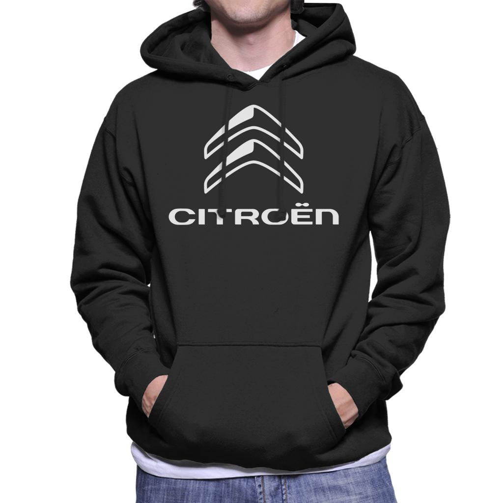 Citroën 2016 White Logo Men's Hooded Sweatshirt-ALL + EVERY