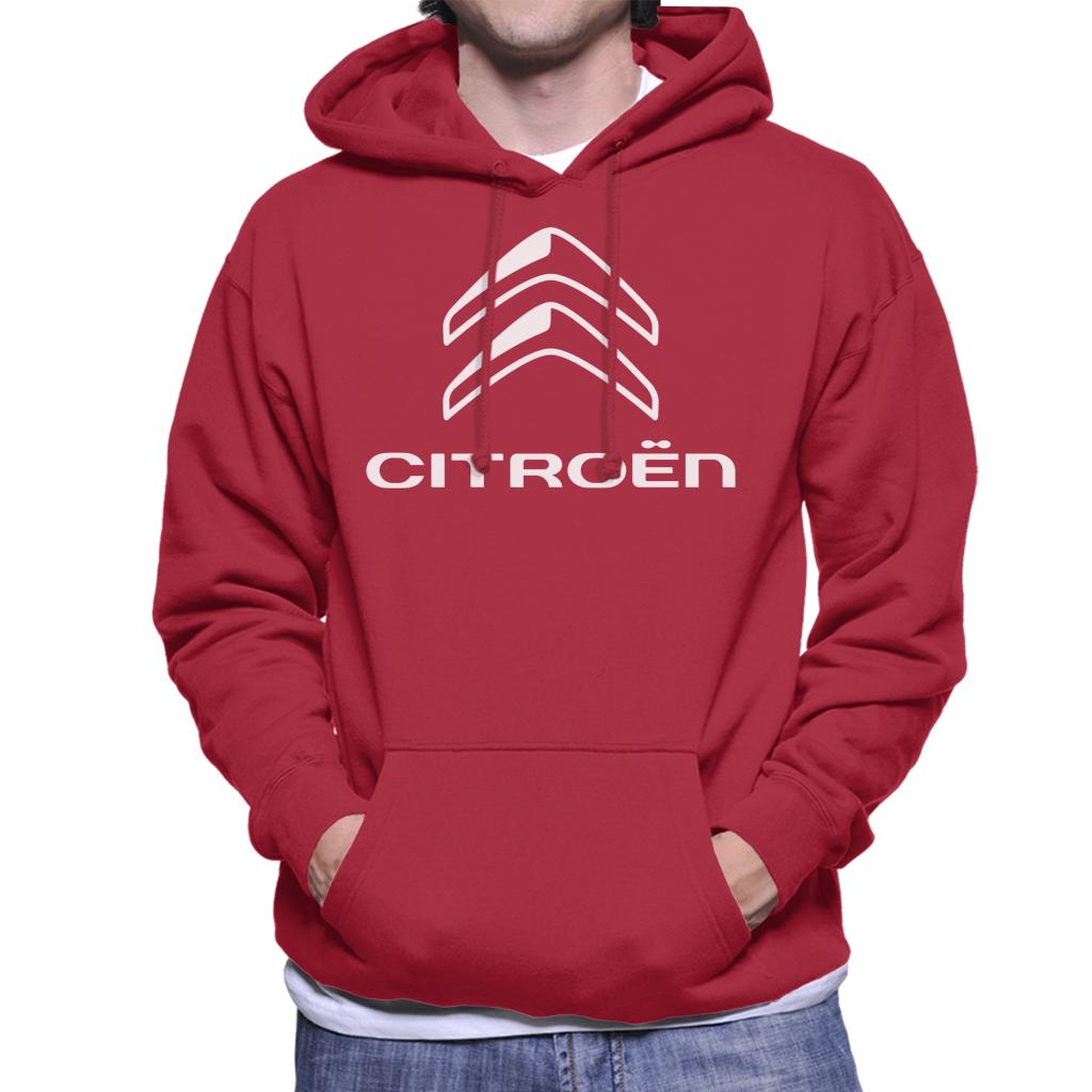 Citroën 2016 White Logo Men's Hooded Sweatshirt-ALL + EVERY