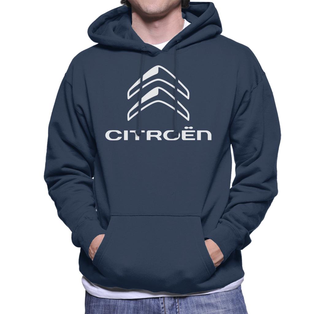 Citroën 2016 White Logo Men's Hooded Sweatshirt-ALL + EVERY