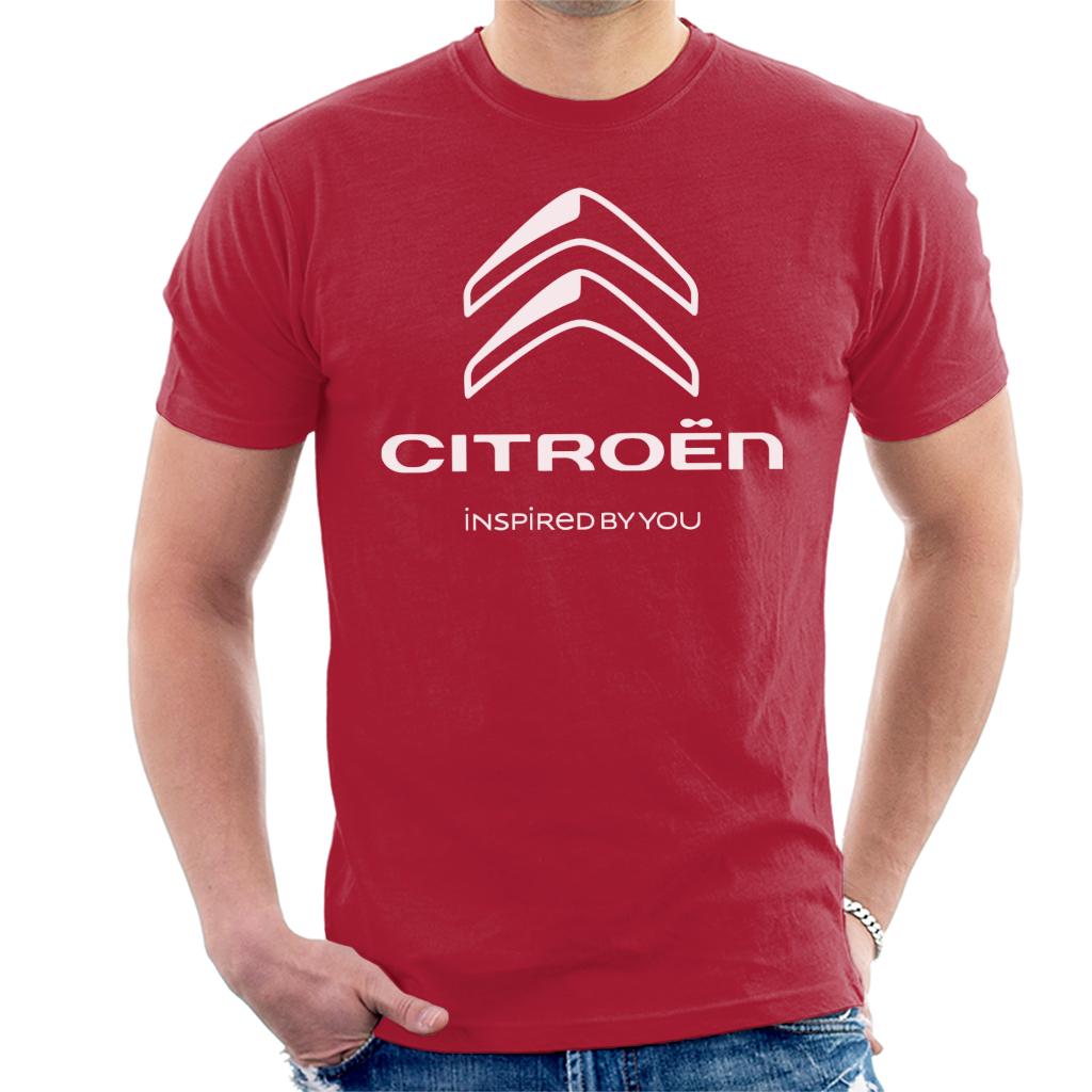 Citroën 2016 White Logo Inspired By You Men's T-Shirt-ALL + EVERY