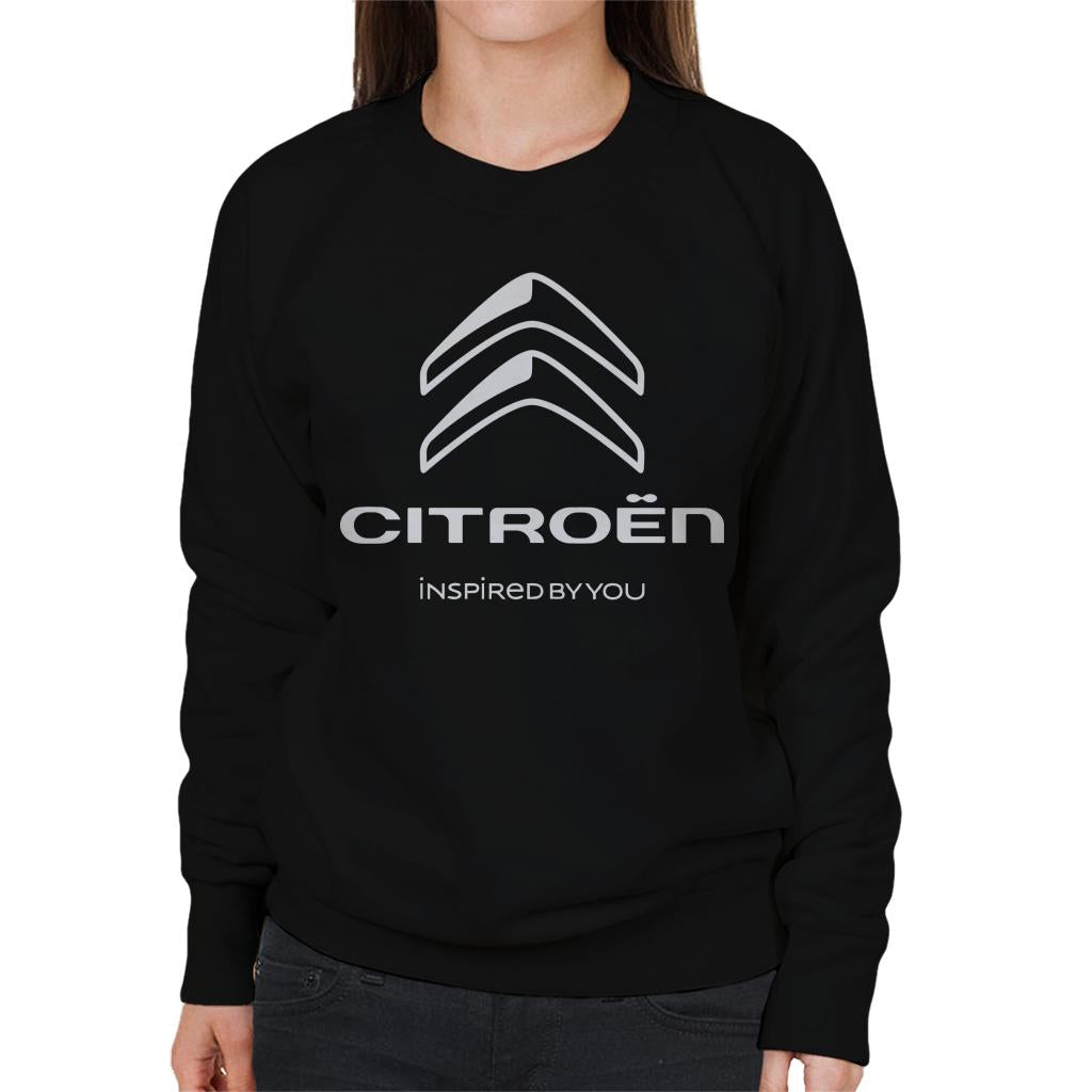 Citroën 2016 White Logo Inspired By You Women's Sweatshirt-ALL + EVERY