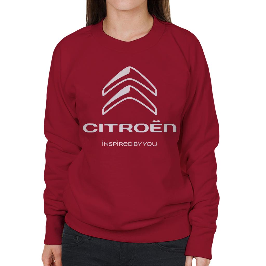 Citroën 2016 White Logo Inspired By You Women's Sweatshirt-ALL + EVERY