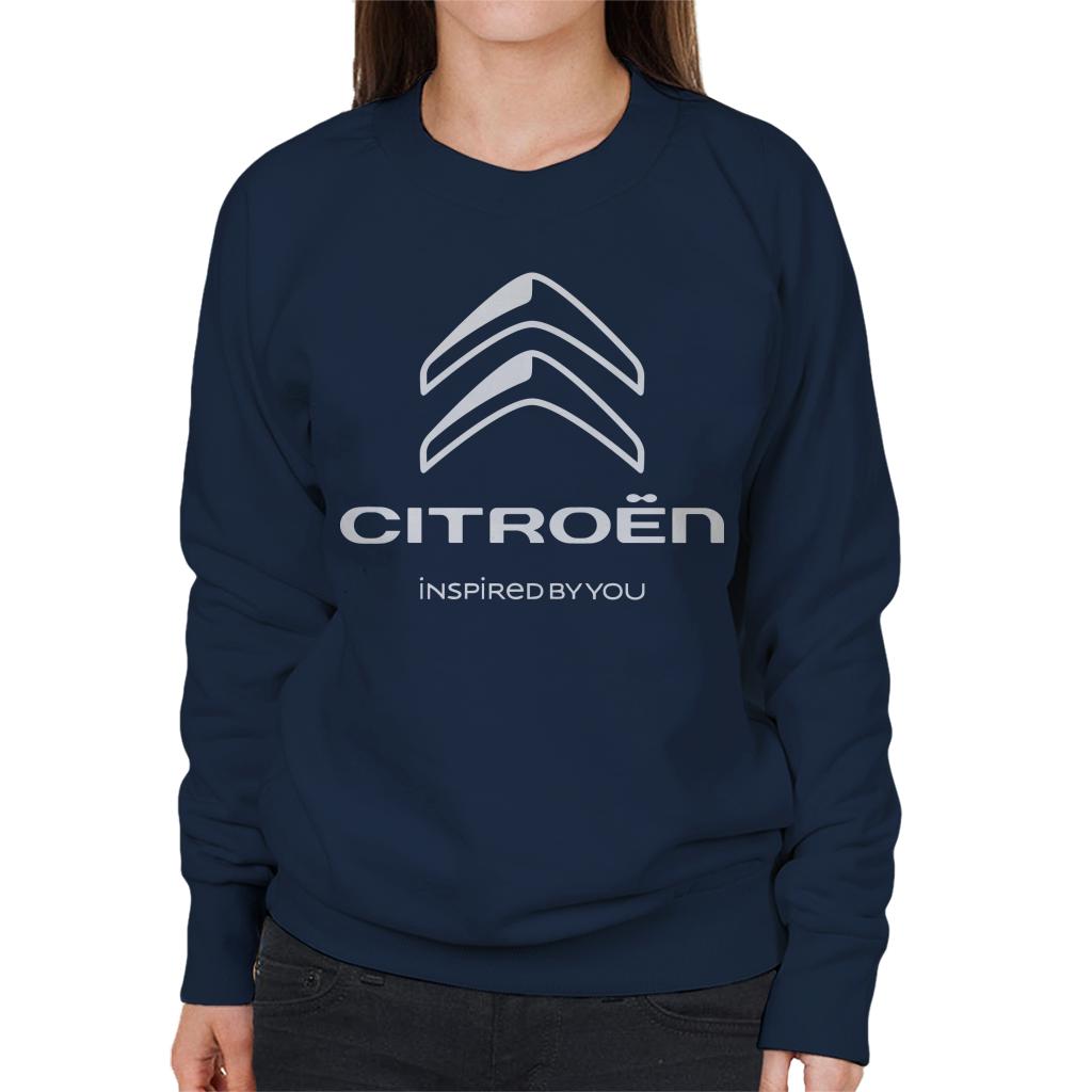 Citroën 2016 White Logo Inspired By You Women's Sweatshirt-ALL + EVERY