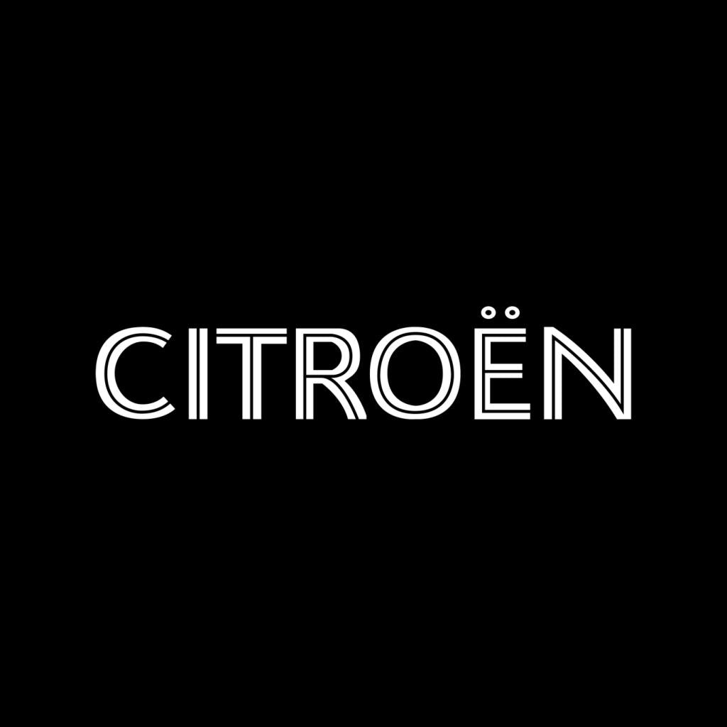 Citroën Retro Line White Logo Men's Hooded Sweatshirt-ALL + EVERY