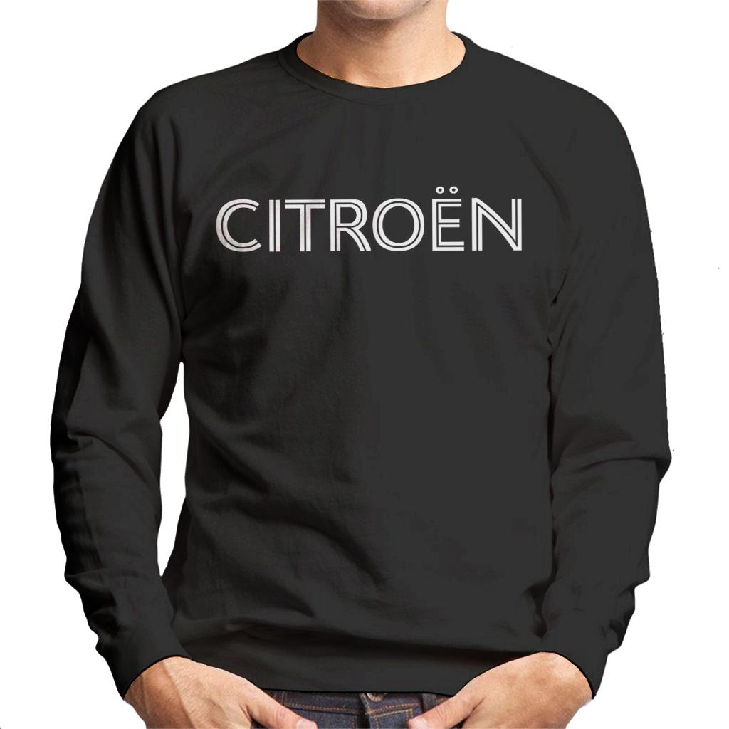 Citroën Retro Line White Logo Men's Sweatshirt-ALL + EVERY