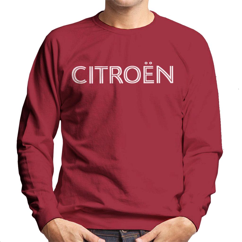 Citroën Retro Line White Logo Men's Sweatshirt-ALL + EVERY