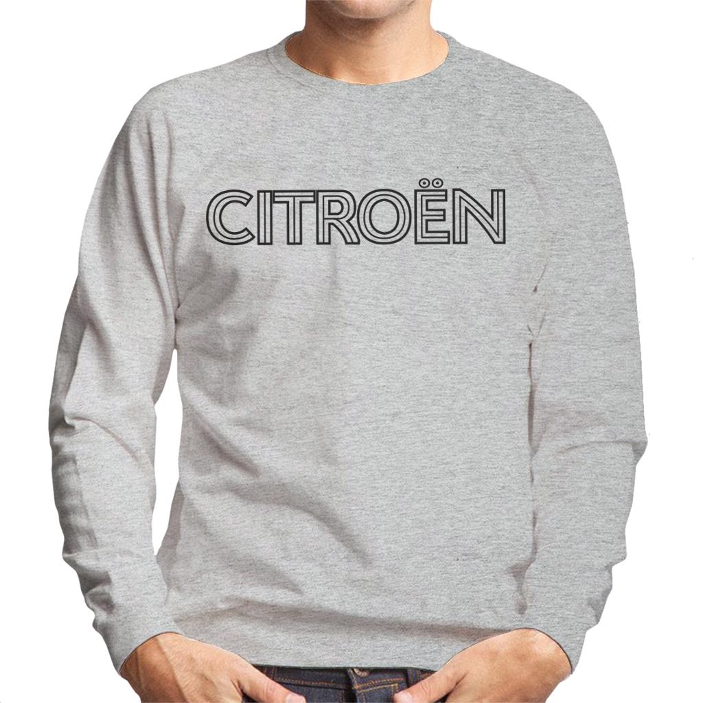 Citroën Retro Line Black Logo Men's Sweatshirt-ALL + EVERY