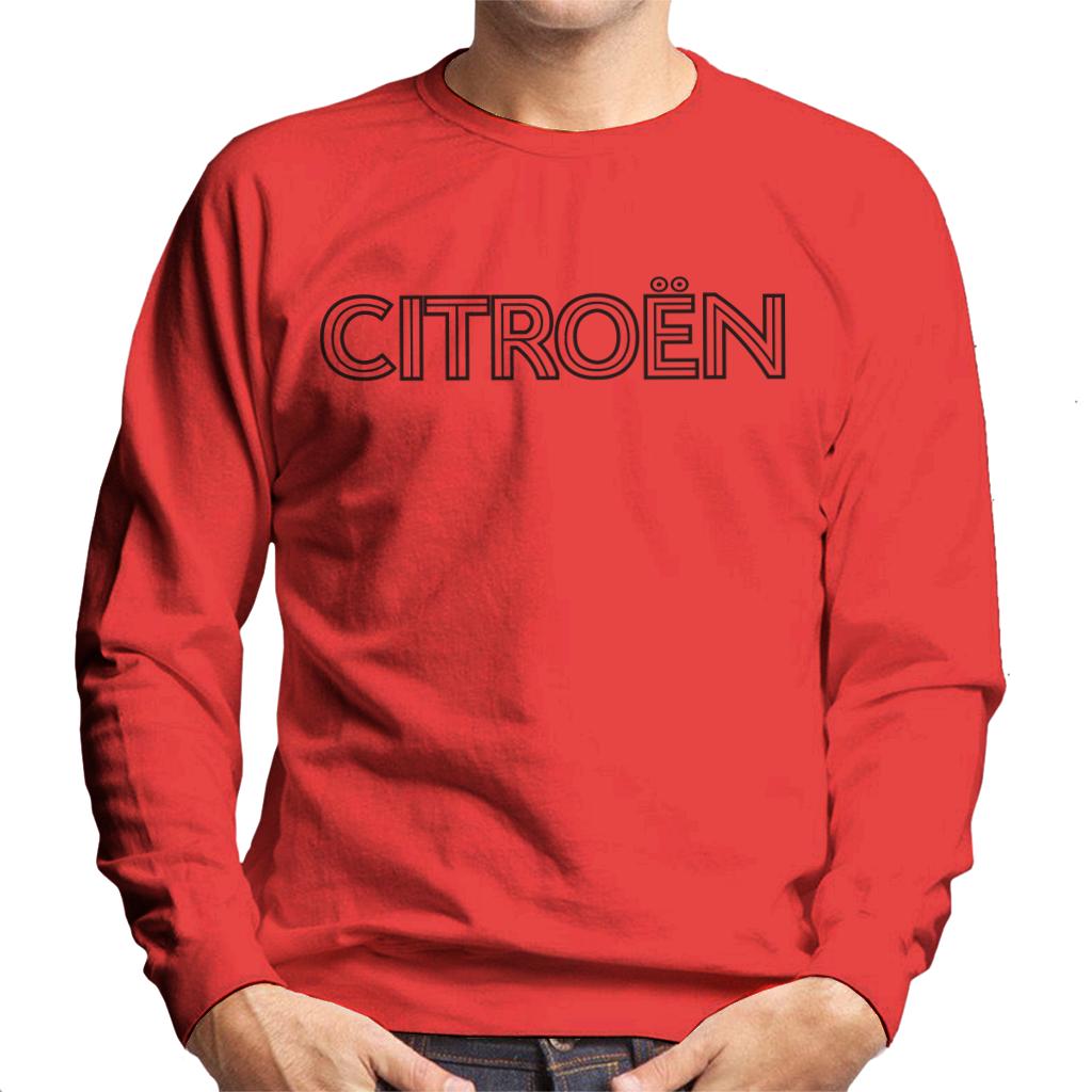 Citroën Retro Line Black Logo Men's Sweatshirt-ALL + EVERY