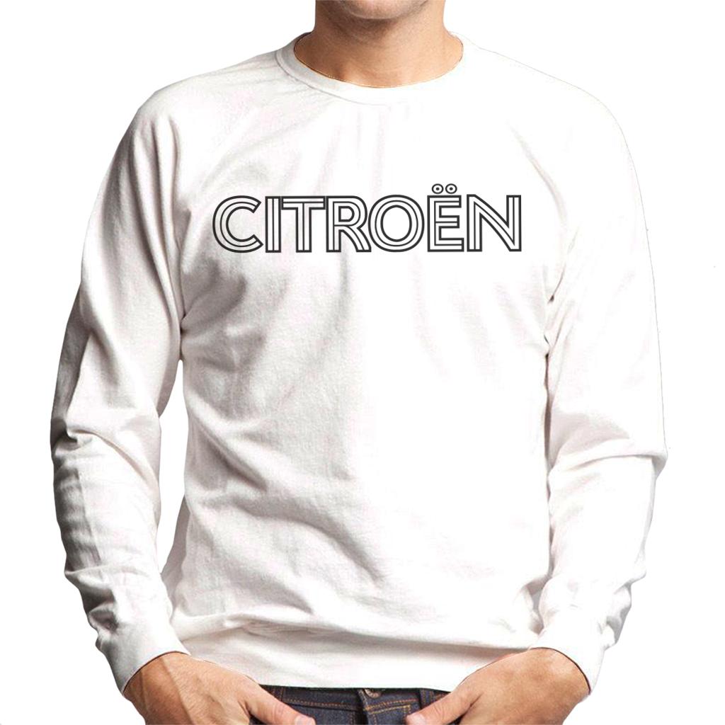 Citroën Retro Line Black Logo Men's Sweatshirt-ALL + EVERY