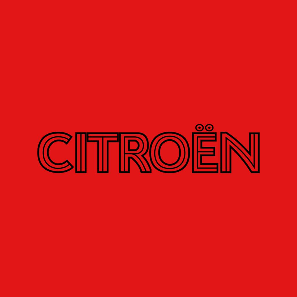 Citroën Retro Line Black Logo Men's T-Shirt-ALL + EVERY