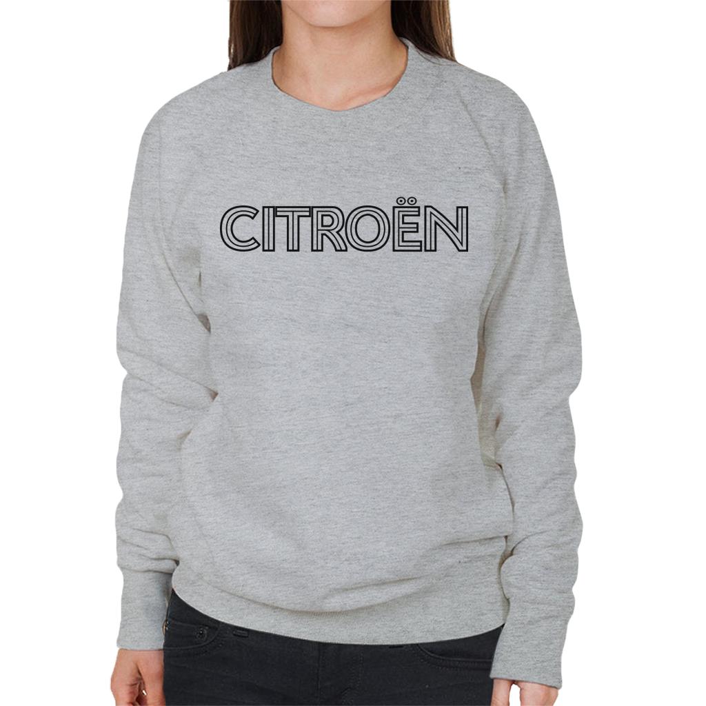 Citroën Retro Line Black Logo Women's Sweatshirt-ALL + EVERY