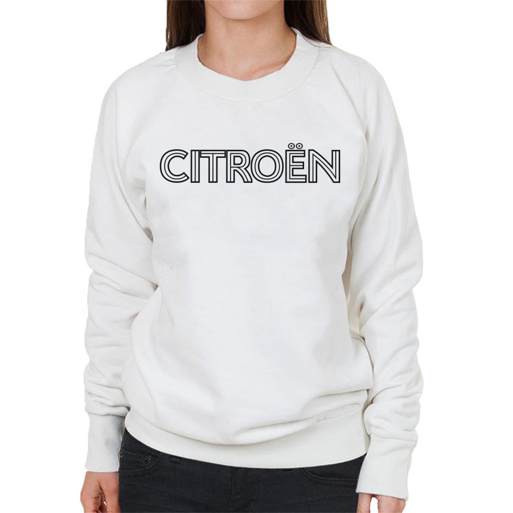 Citroën Retro Line Black Logo Women's Sweatshirt-ALL + EVERY