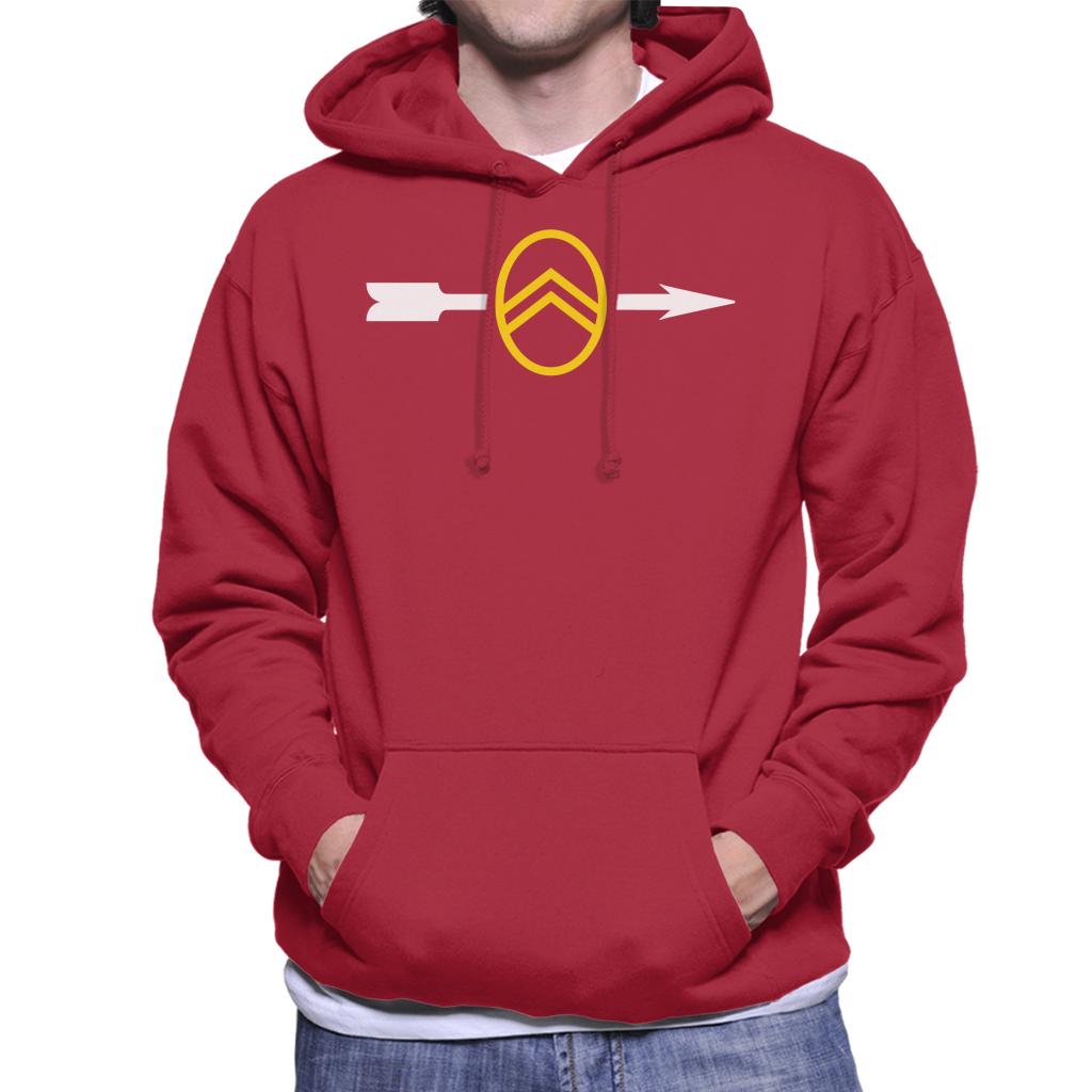 Citroën 1922 Badge White Arrow Logo Men's Hooded Sweatshirt-ALL + EVERY