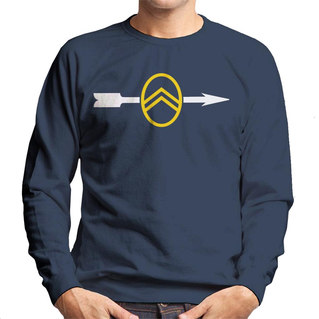 Citroën 1922 Badge White Arrow Logo Men's Sweatshirt-ALL + EVERY