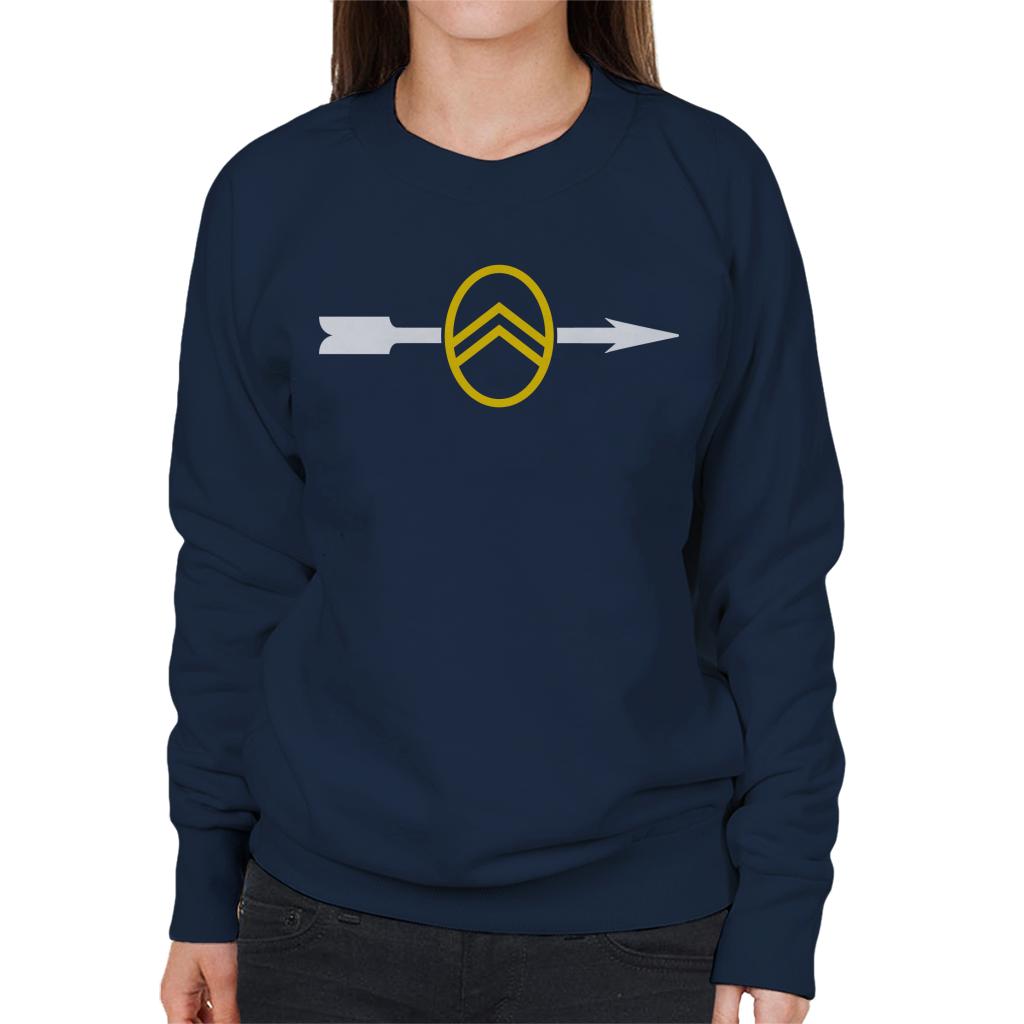 Citroën 1922 Badge White Arrow Logo Women's Sweatshirt-ALL + EVERY