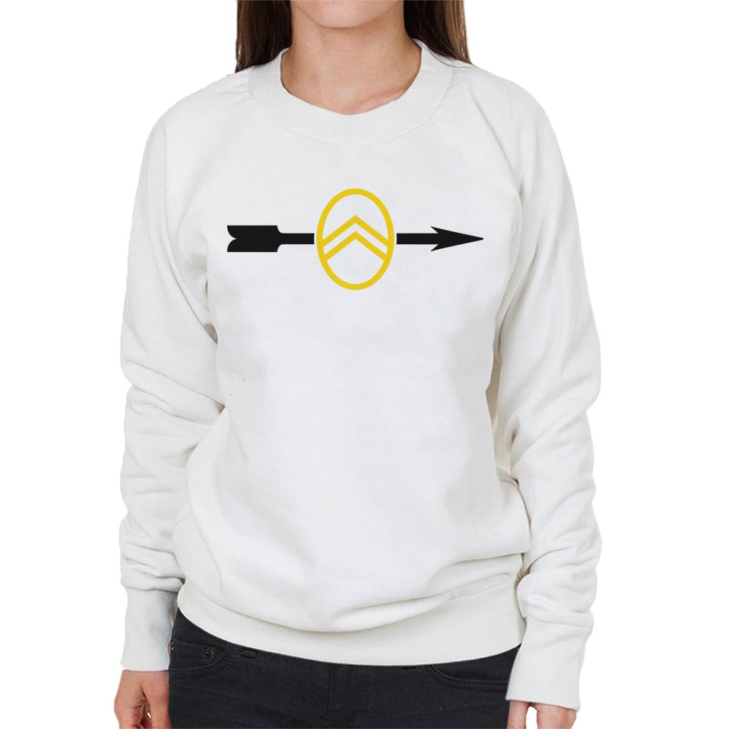 Citroën 1922 Badge Black Arrow Logo Women's Sweatshirt-ALL + EVERY