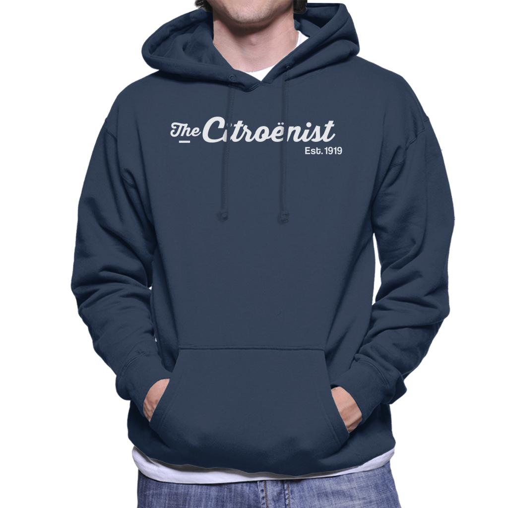 Citroën The Citroënst Est 1919 White Logo Men's Hooded Sweatshirt-ALL + EVERY