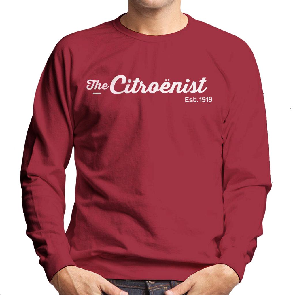 Citroën The Citroënst Est 1919 White Logo Men's Sweatshirt-ALL + EVERY