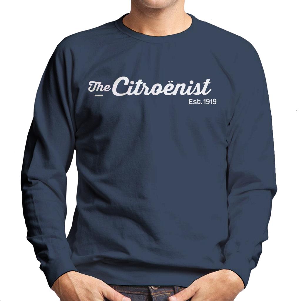 Citroën The Citroënst Est 1919 White Logo Men's Sweatshirt-ALL + EVERY