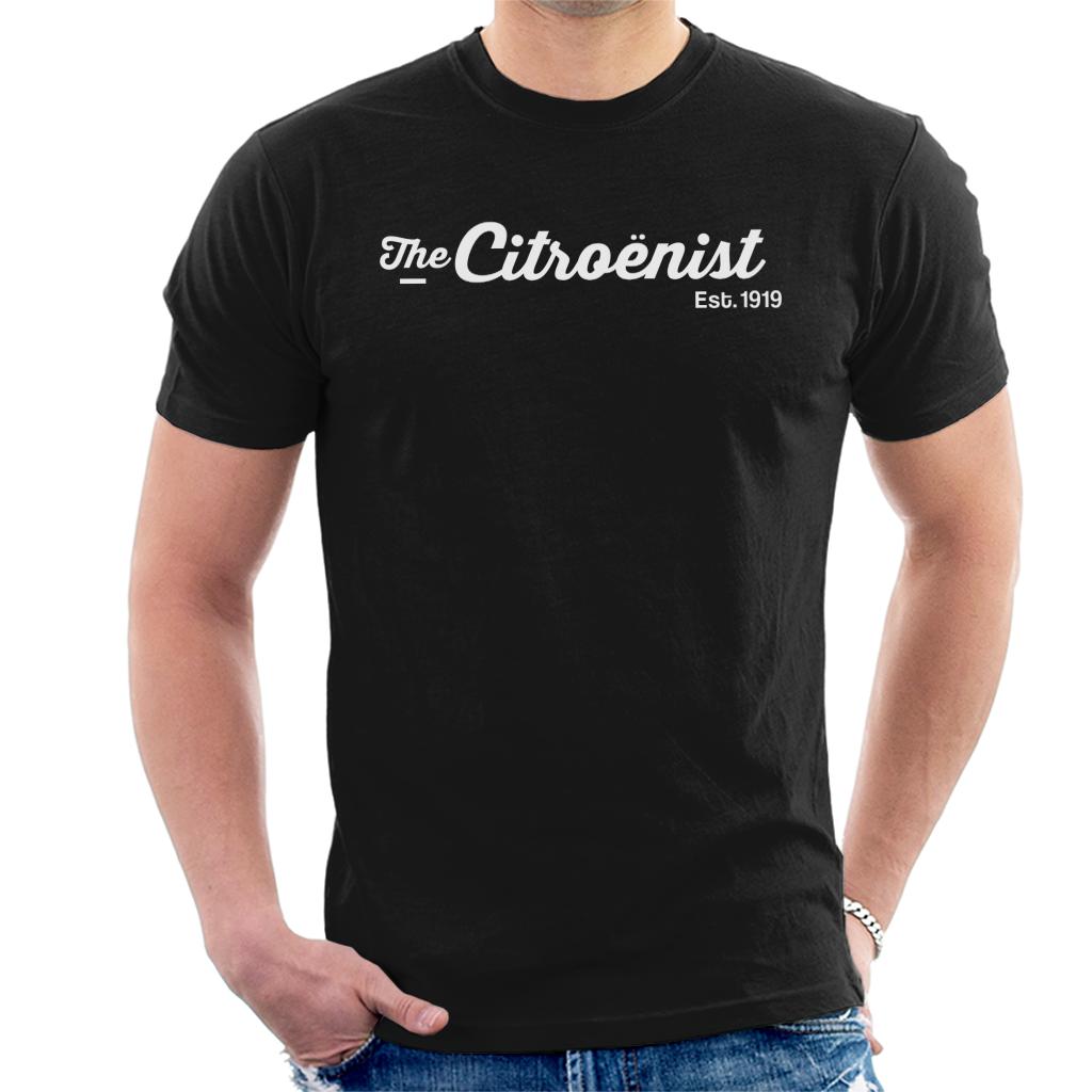 Citroën The Citroënst Est 1919 White Logo Men's T-Shirt-ALL + EVERY