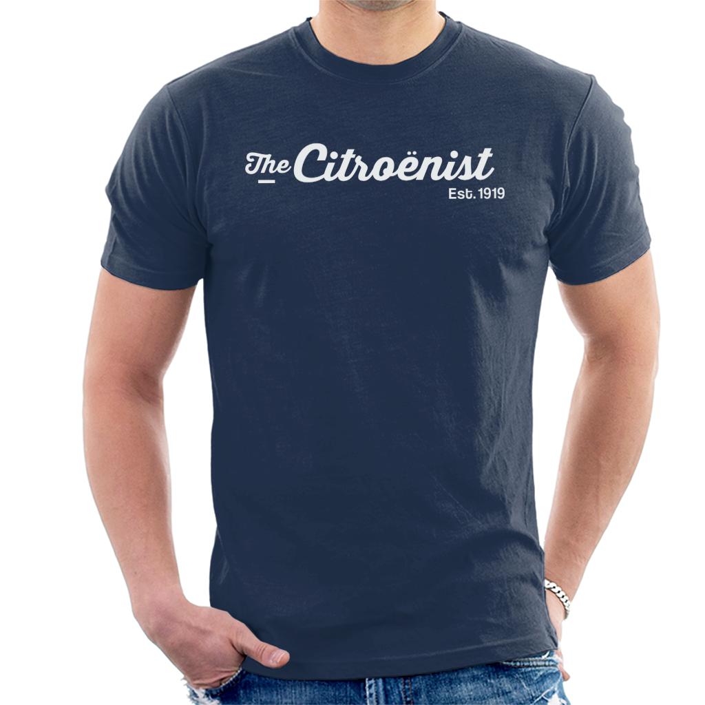 Citroën The Citroënst Est 1919 White Logo Men's T-Shirt-ALL + EVERY