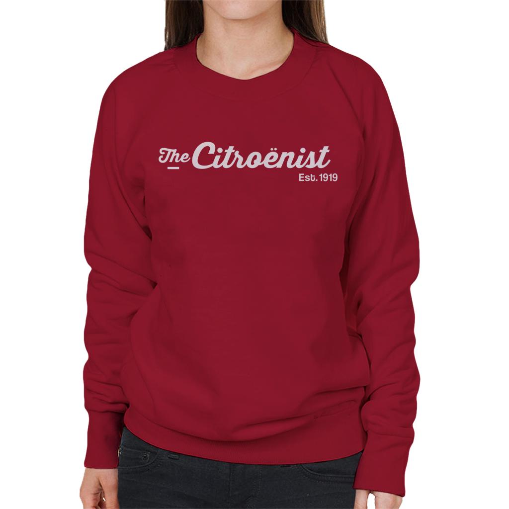 Citroën The Citroënst Est 1919 White Logo Women's Sweatshirt-ALL + EVERY