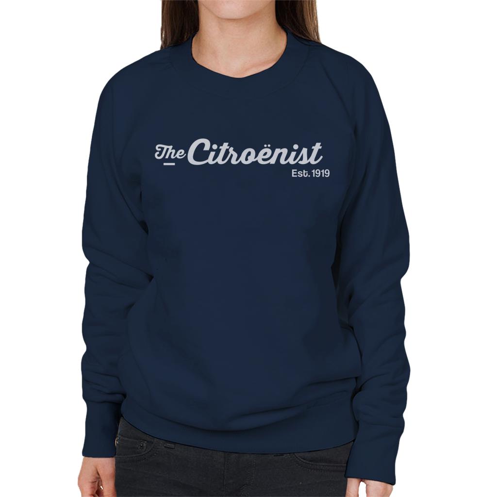 Citroën The Citroënst Est 1919 White Logo Women's Sweatshirt-ALL + EVERY