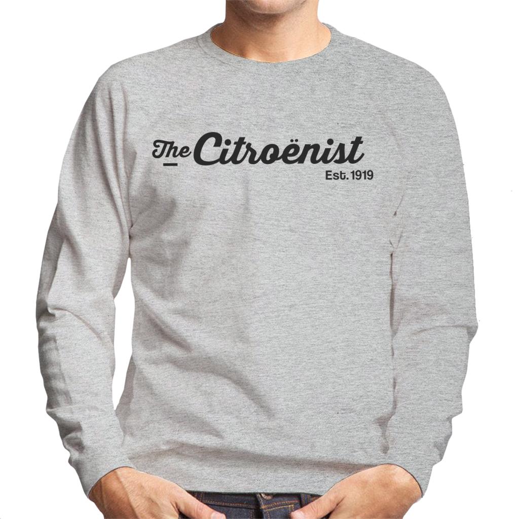 Citroën The Citroënst Est 1919 Black Logo Men's Sweatshirt-ALL + EVERY